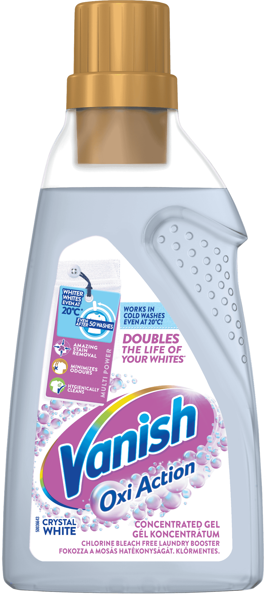 Vanish Oxi Action Folteltávolító és fehérítő gél koncentrátum 750ml